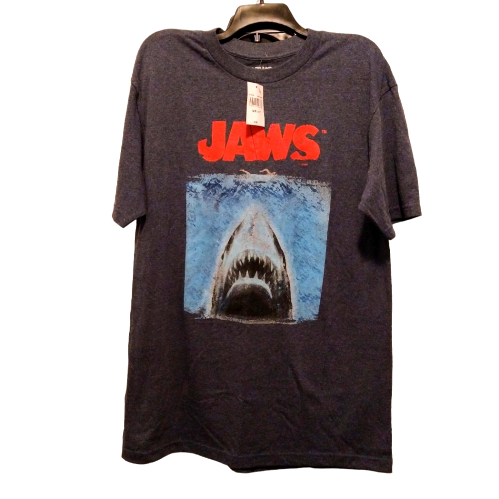 XLT Original JAWS Navy Heather T-Shirt NWT